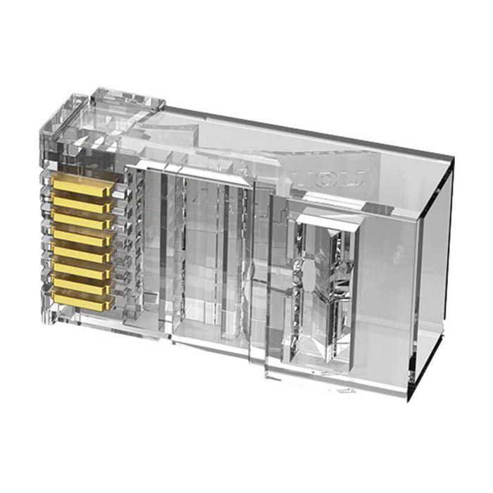 Connecteur Modulaire - Vention - IDDR0-50 - Cat6 UTP RJ45 - 50 pièces - Contacts Plaqués Or
