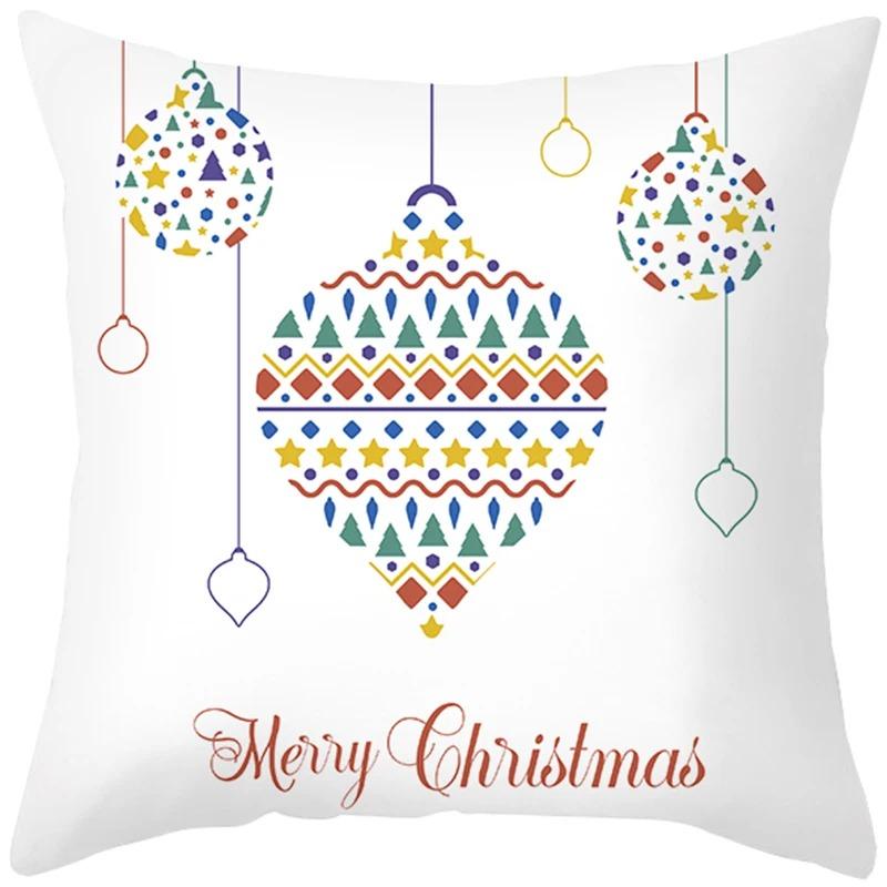 Christmas Themed Pillowcases Car Accessories Office Santa Claus Living Room Sofa Home Pillowcases