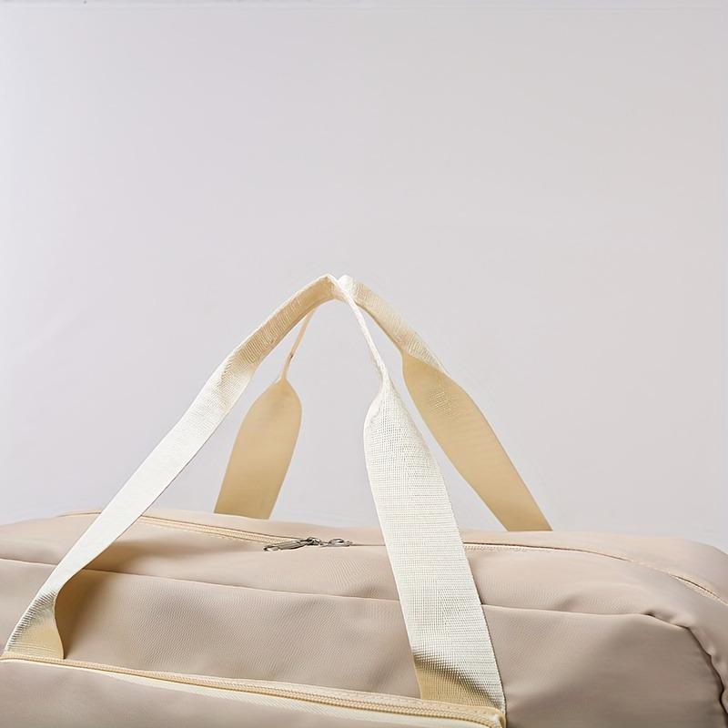 Large Capacity Foldable Travel Duffel Bag with Shoe Compartment, Sports Gym Tote Bag, Weekender Overnight Duffle Bag, Ideal for Travel, Vacation, Gym