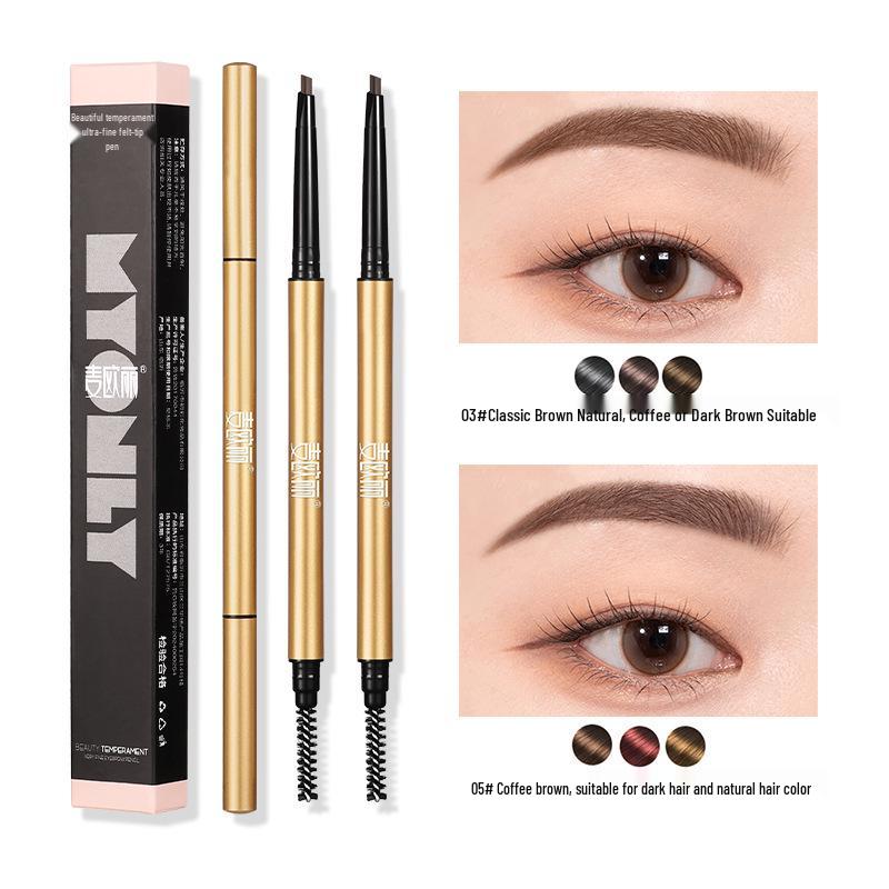 Maiolee Little Gold Dual-Ended Ultra-Fine Smudge-Proof Eyebrow Pencil