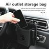 Leather Air Vent Storage Bag Car Anti-Scratch Phone Key Holder Pouch For Mazda MX-5 CX30 RX8 MX5 BK BL 5 CR CW 6 II GH CX-7 ER