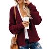 Women's Casual Solid Color Knitted Cardigan Loose Long Coat Medium Size