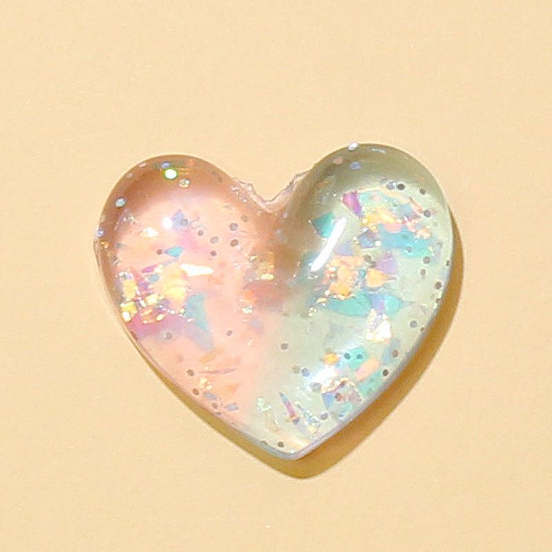 In Stock: Heart-Shaped Resin Jewelry & Accessories for DIY - Earrings, Pendant, Phone Case, Slippers & More