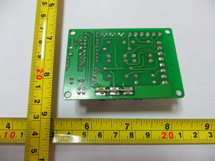 DC12V 4-Way Remote Switch with Wood Grain 4-Key Remote & NO/NC Relay