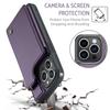 for iPhone 15 14 13 12 11 Pro Max XR SE 2025 Wallet Case with Card Holder&RFID Blocking PU Leather Kickstand Magnetic Clasp Case