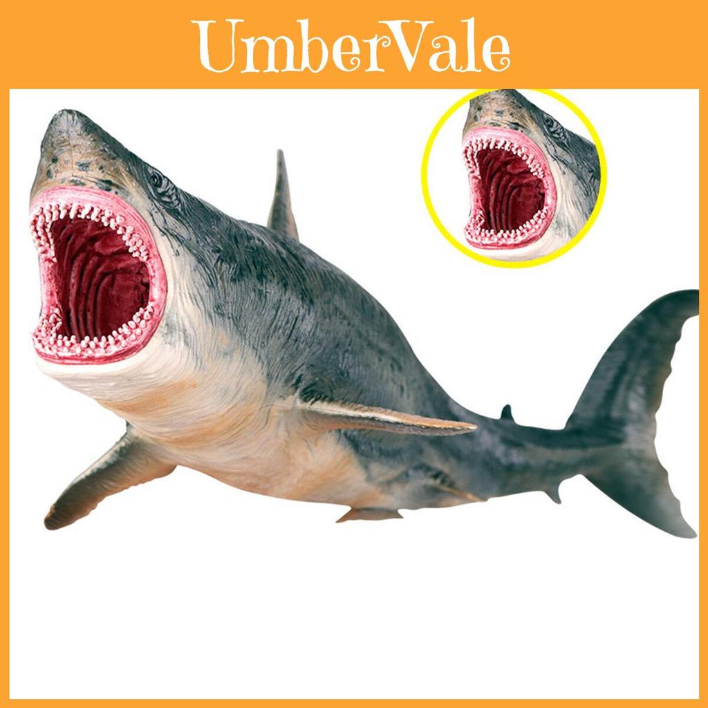 High-quality Megalodon Figure Ancient Shark Wild Animal Pvc Toy With Timeless Design