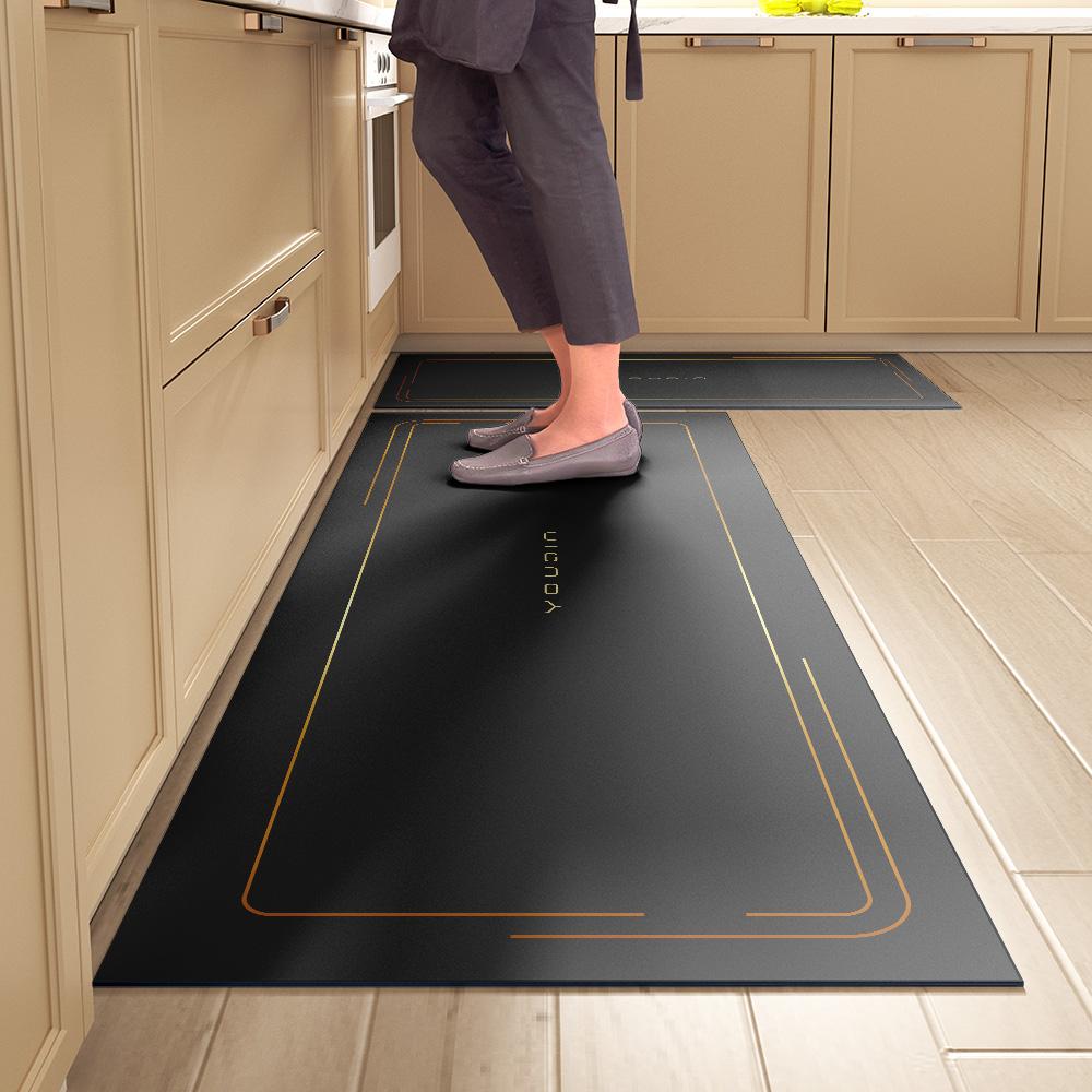 Kitchen Floor Mat Bedroom Living Room Long Bedside Hallway Hallway Soft Washable Carpet Non-slip Bathroom Entrance Doormat Tapis