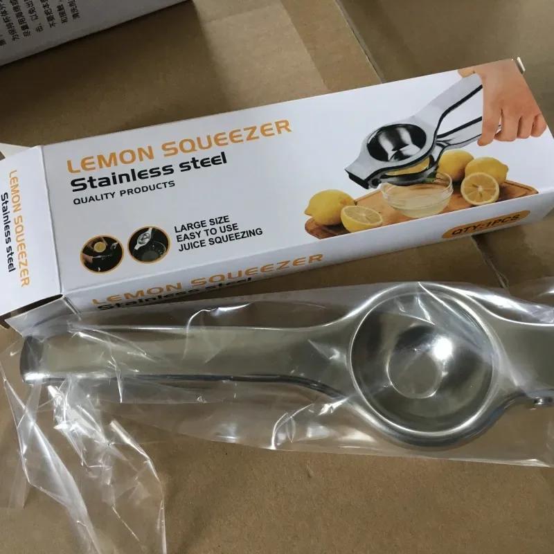 Stainless Steel Manual Juicer Squeeze Lemon Citron Mini Orange Manual Lemon Squeezer Juicer Press Portable Home Kitchen Gadgets