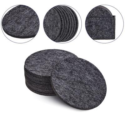 10 Stück Filzuntersetzer, wärmeisolierend, wasserabsorbierend, Verbrühschutz, Tischschutz, Tasse, Trinkflasche, rutschfeste Tischsets