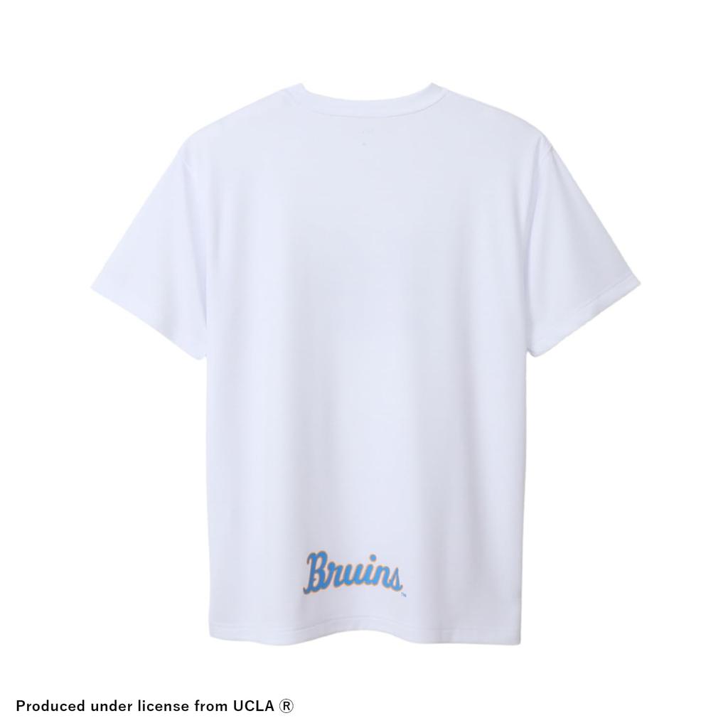Champion Short Sleeve Basketball Size Size with a and Graphic Men's T-Shirt, S, White, C3-XB364, Sweat-Wicking, Quick-Drying, Anti-Stick,