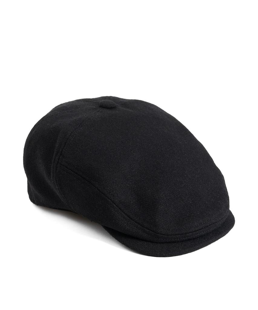 Waildeubeuligseu Melton Wool Hunting Cap (Black)
