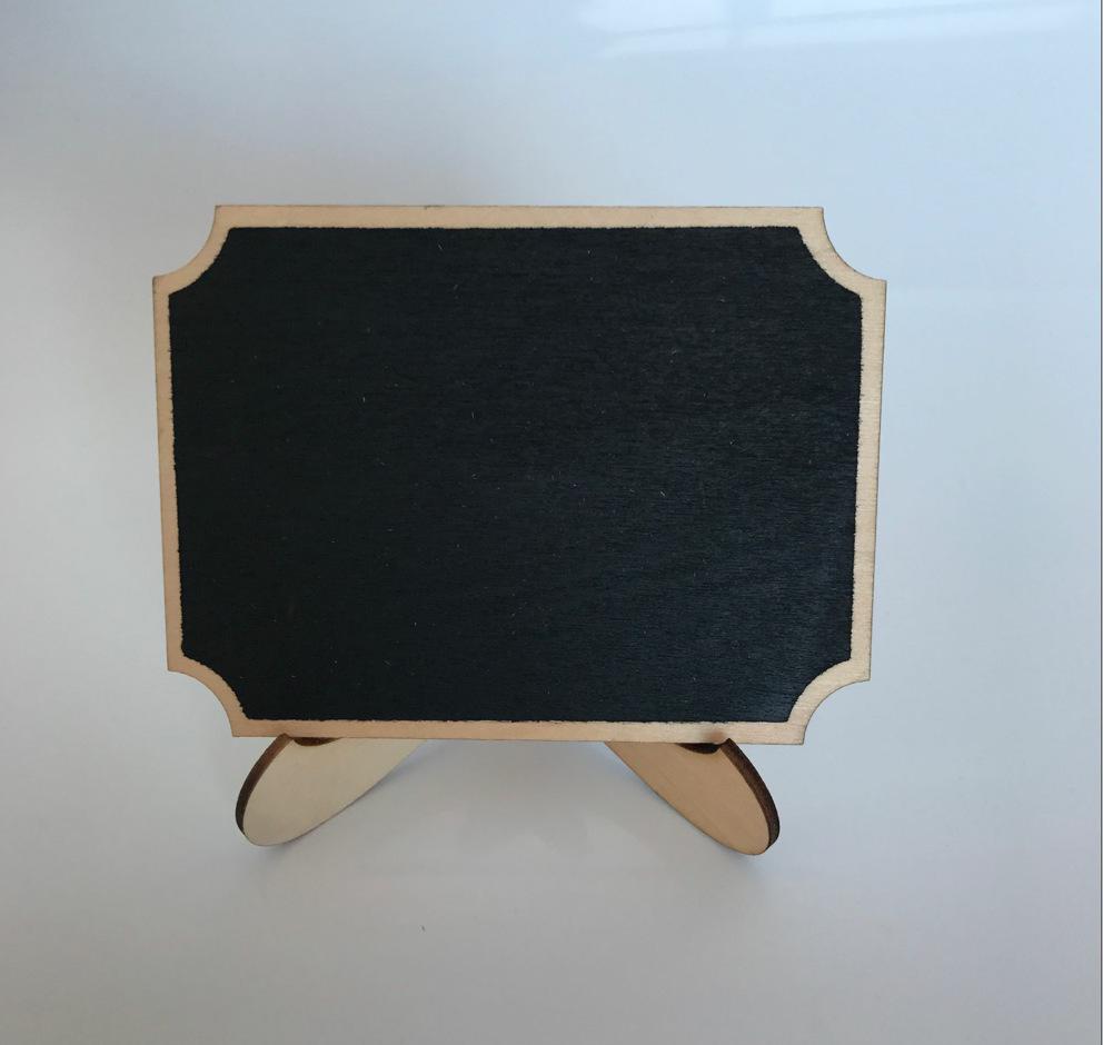 

Cross-border Wooden Mini Blackboard Easel - Decorative Message Board Ornament