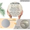 2D Flat Father's Day Themed Aluminum Decorative Signs and Plaques in Various Sizes. A Prayer of Gratitude and Blessings for Fathers, Ideal for Home