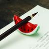 Mini søt dyr Paint Pensel Pen Rest Keramiske Ornamenter Kinesisk kalligrafi Skrivepennholder Håndverk Penn Pute NYHET