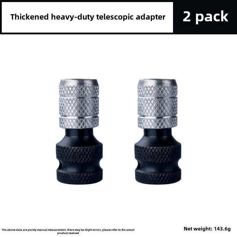 Hexagon Electric Wrench Adapter 1/2" to 1/4" Pneumatic Telescopic Sleeve