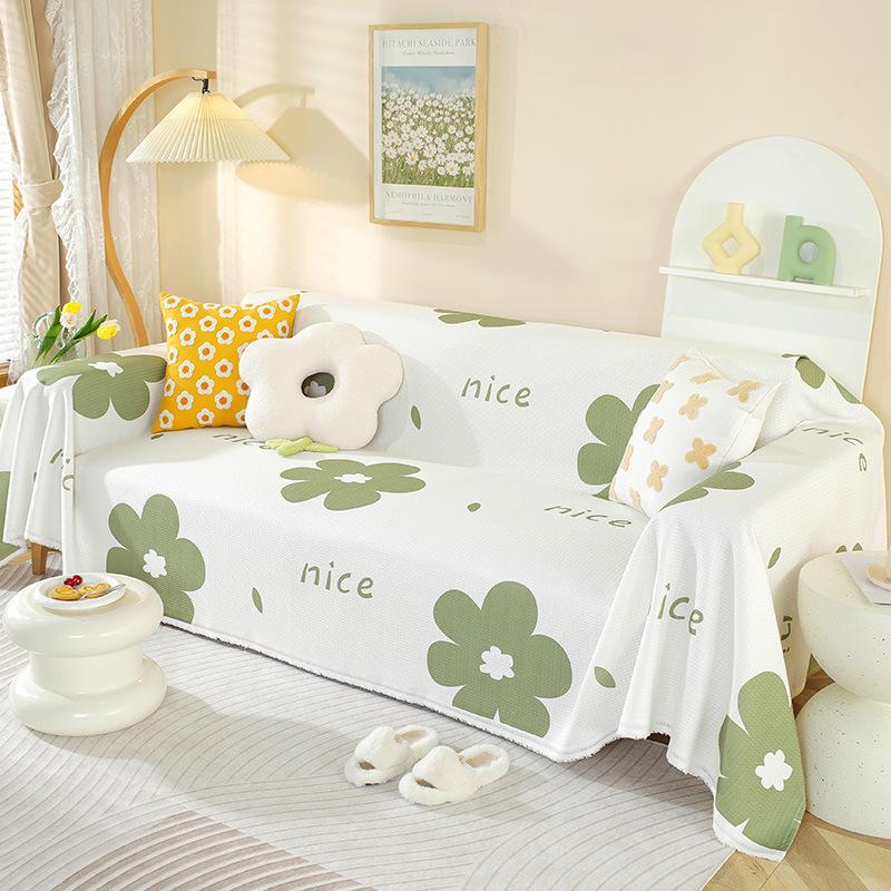Sofa Cover Four Seasons Universal Simple Ins Style Fresh Sofa Cushion Cover Cloth Blanket All-Inclusive Universal Sofa Cover Towel