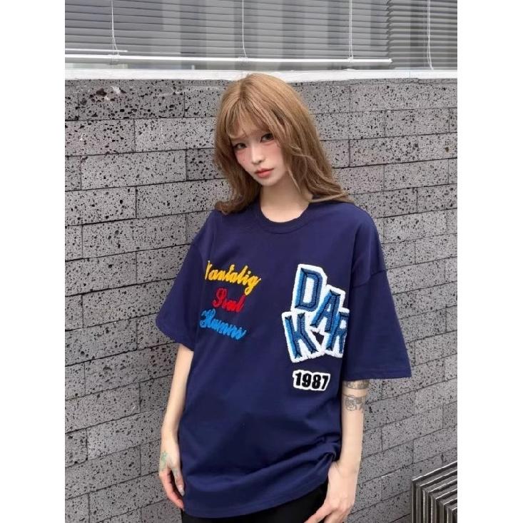 Summer Men's Casual All-Matching Printed T-shirt Loose Trendy Couple's Tops