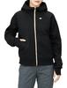 Champion Techweave 3LS Zip Hooded Sweatshirt Long with a Size L Women's (CW-WS101), Sleeve, Stretch, Warm, Water-Repellent, One-Point Logo, Black,