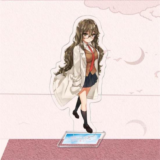 Anime Sakurajima Mai Senpai Acrylic Figure Stand Model Plate Keychain Rascal Does Not Dream of Bunny Girl Desk Decor