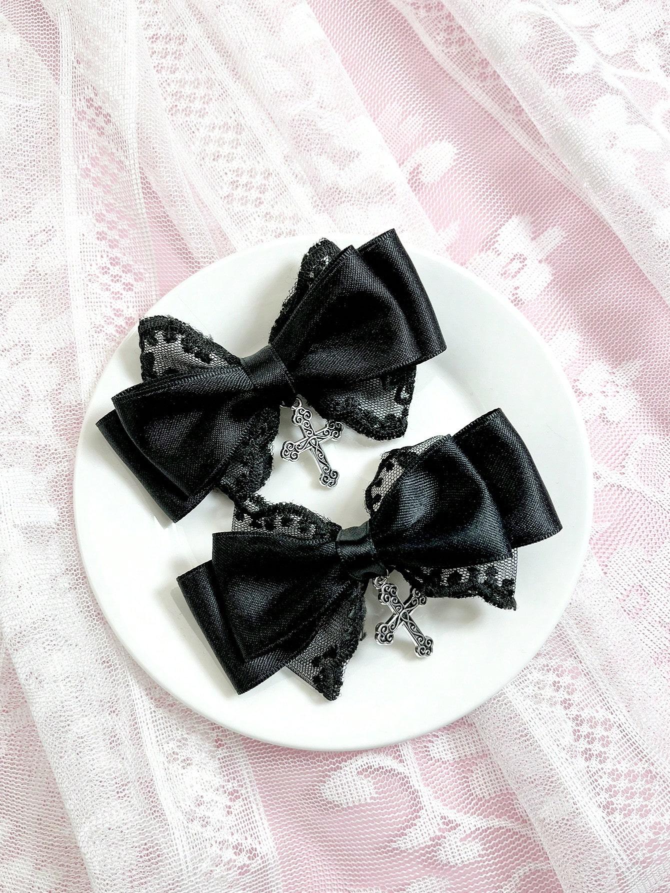 

2pcs/set Dark Gothic style women s hair accessory hair clip
