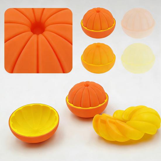 3D Printed Citrus Fruit Sensory Toy Twist Fidget Orange Ornaments Spiral Stress Relief Decompression Toy for Adults Students