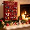Theme Hanging Ornaments Christmas Advent Calendar 2026 24 Days Countdown with Acrylic Day Gift Box Ornaments Collectible Gifts for Holiday