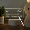 Acrylic Led Lights Writing Board Night Light Lamp baby Transparent 3D Message Board Night Lights For Bedroom Desk
