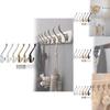 Modern Zinc Alloy Double Coat Hook For Bathroom And Closet Storage