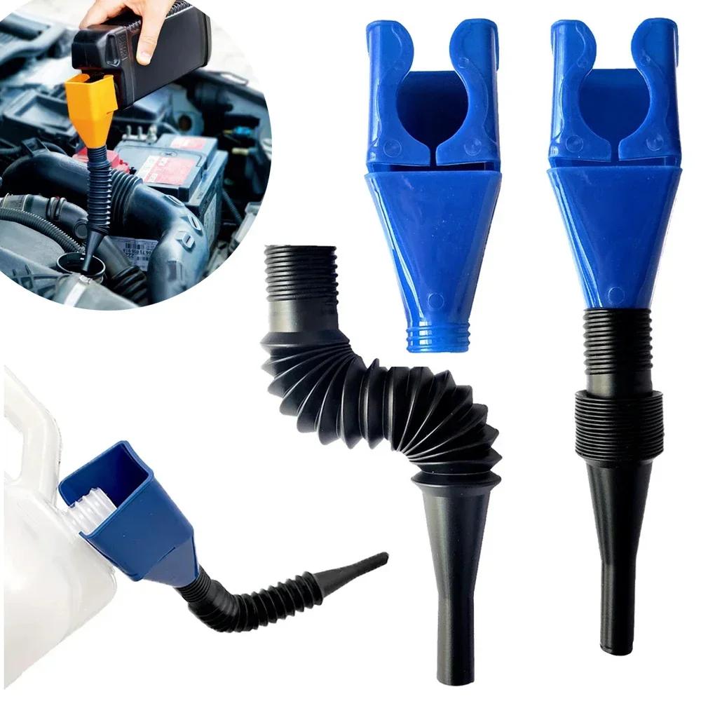 Oil Funnel Filter Transfer Flexible Tool Plastic Car Motorcycle Refueling Gasoline Engine Oil Change oil Funnel Accesorios