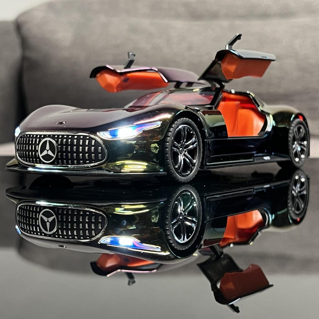 1:24 Benz AMG Vision GT Supercar Alloy Diecast Model Car Home Trendy Toy Decorations Ornaments Holiday Gifts With Boyfriend Kids