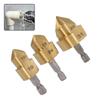 3pcs Hexagon Shank Water Pipe Expansion Drill 1/4 Inch Hex Shank Stepped Drill Bit  PPR Water Pipe