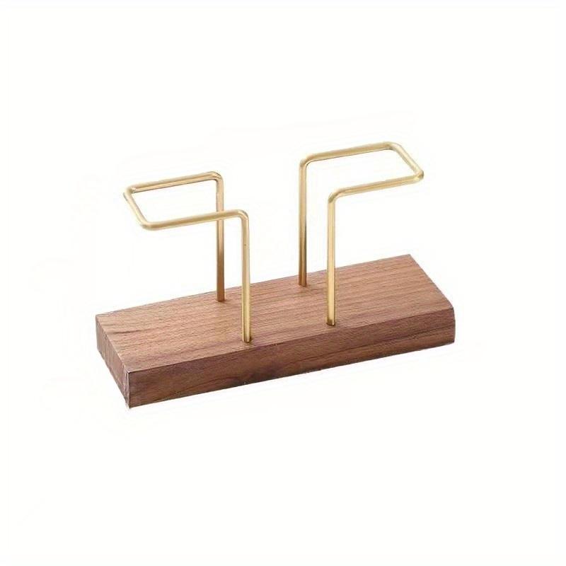 Premium Solid Multifunction Tissue and Napkin Holder Rack with Brass Toothpick Box Vertical Creative Design for Dining Table