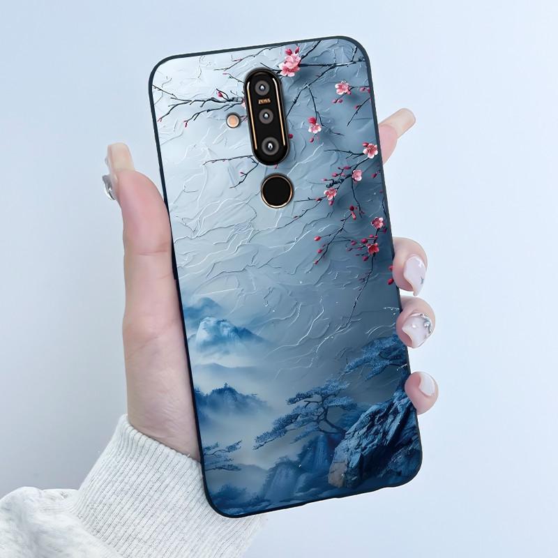 Urocze Etui Na Nokia 8.1 plus/NOKIA X71/Nokia 8/Nokia 8 Sirocco Etui Z Nadrukiem Pokrowiec Ochronny Miękki Silikon Kreskówkowe Etui Na Telefon
