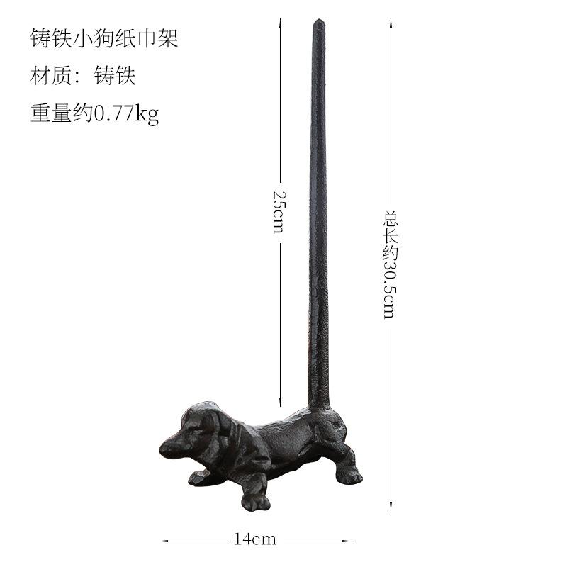 European Cast Iron Giraffe Decorative Tissue Holder Creative Home Living Room Bathroom Office Decoration Gifts