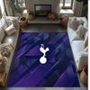 Tottenham Hotspur Bedrukte Flanellen Vloerkleed Antislip Zacht Polyester Vloerkleed Binnen Decoratie Mat voor Slaapkamer Woonkamer Bank
