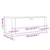 Wall Mounted Shoe Cabinet Gray Sonoma 100x35x38 cm Particleboard