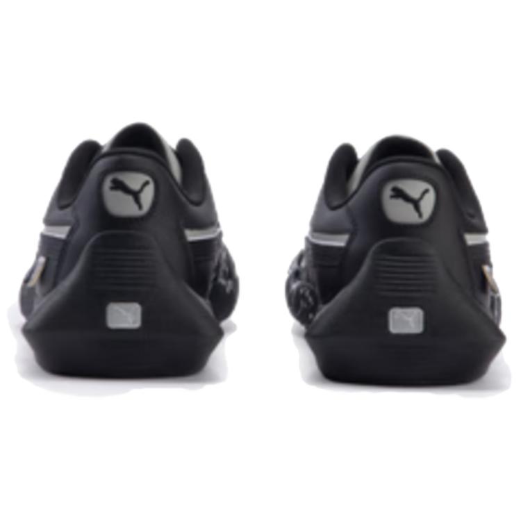 Puma Vaderon Two-Layer Cowhide Synthetic Leather Splatter Line Low-Top Lifestyle Casual Shoes Unisex Sneaker Black 397207-01