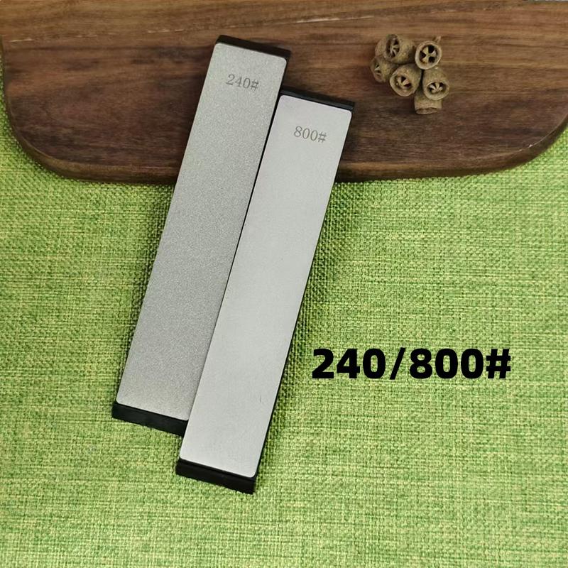 2pcs Large Size Diamond Sharpening Stones Set - Multi-Grit Knife & Tool Sharpener for Outdoor/Kitchen Use
