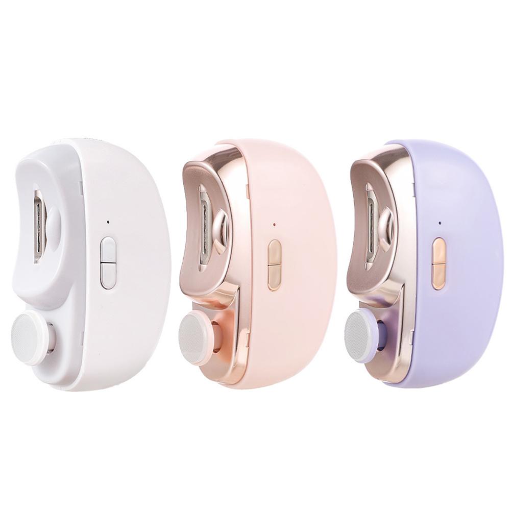 Automatic Fingernail Cutter USB Charging Electric Manicure Nail Trimmer Anti Splash Safety Nail Clipper for Men Women