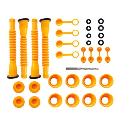 Gas Can Spout Replacement Kit, NoSpill Gas Can Nozzle Replacement Set with Drill Bit for Most
