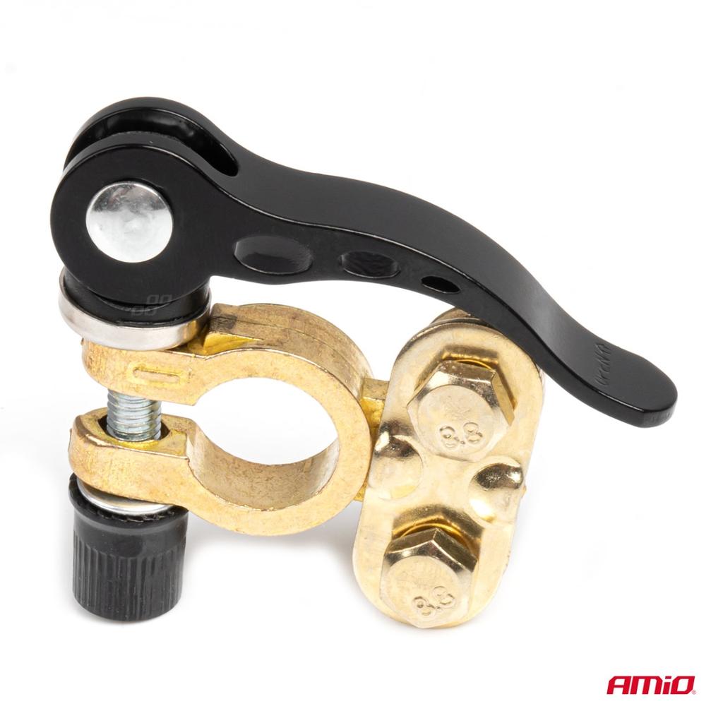 Brass Universal Battery Clamps with Mounting Key Amio-04059