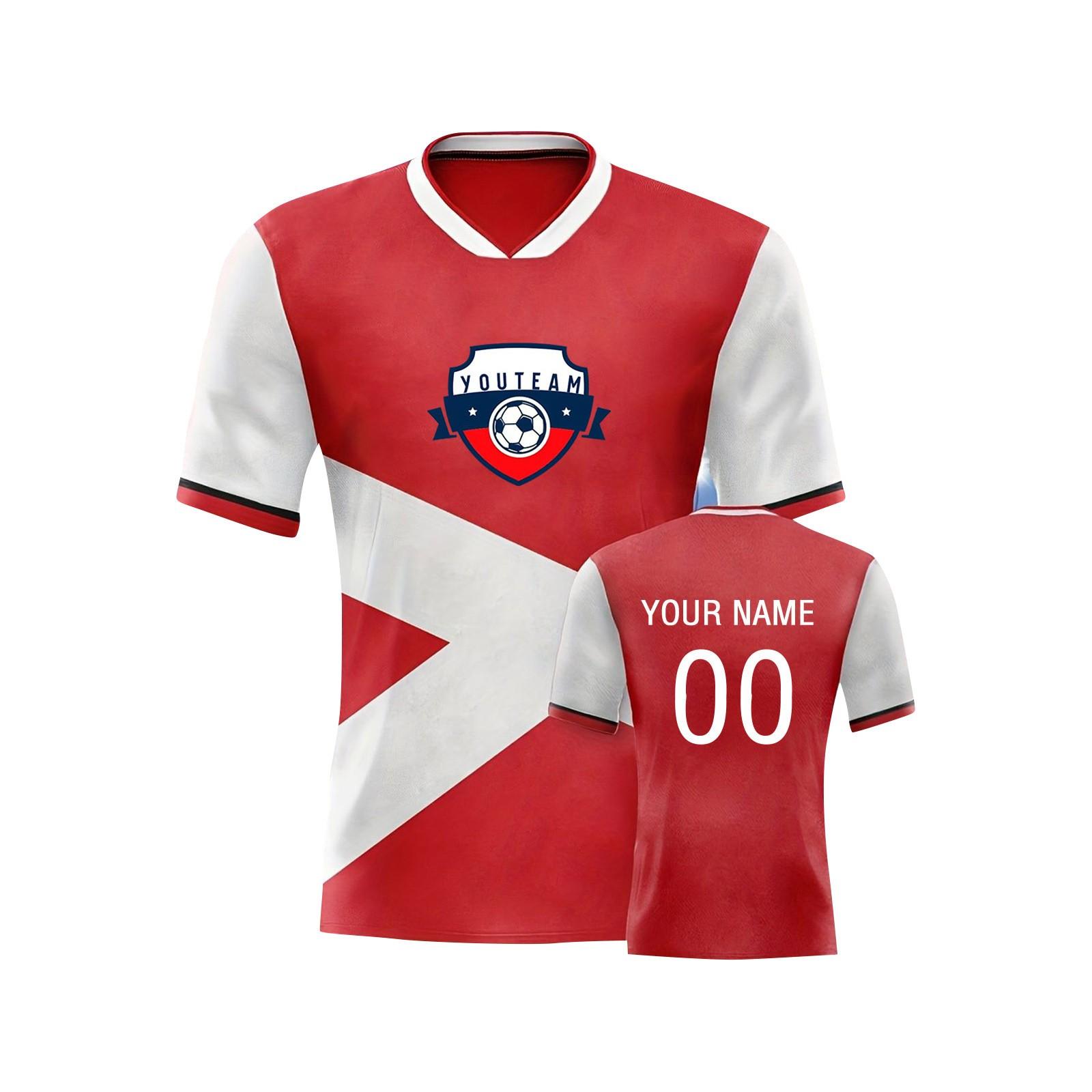 

Топ унисекс (Форма/Название/Номер команды) Индивидуальная футболка для взрослых, быстросохнущая, дышащая XXXL красный