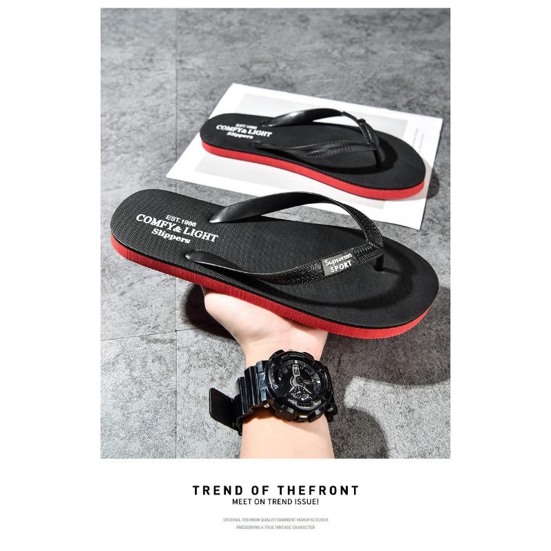 Men's Flip Flops Comfy Light Non-slip Sandals Casual Beach Slippers
