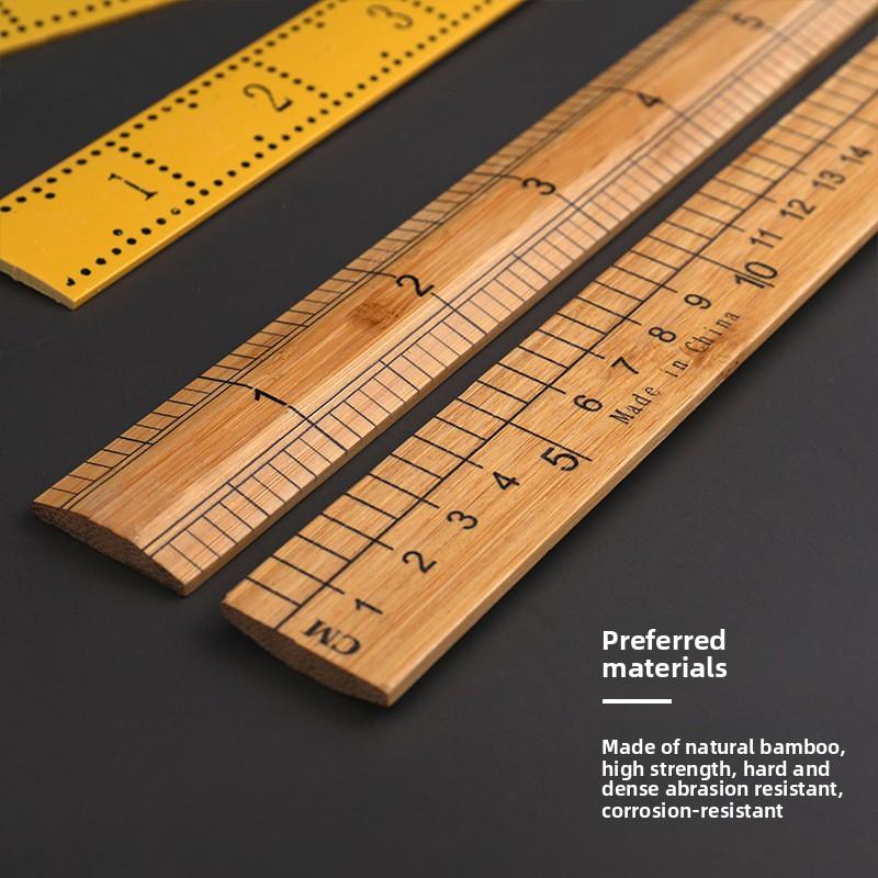 Bamboo Ruler, Measuring Tape, Old-fashioned Clothing Measuring Tape, Sewing Straight Ruler, Metric Ruler