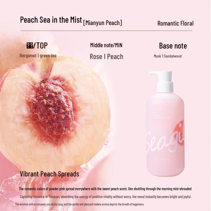 Sen Zhi Lu Cotton Cloud Peach Moisturizing Body Wash