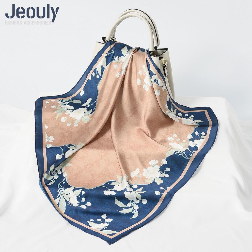 Cross-Border 70cm Silk Cashew Print Scarf - Autumn/Winter Women's Fashion Headscarf