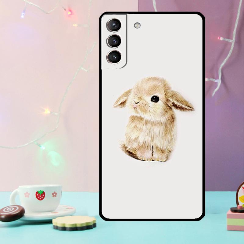 Rabbit Phone Case For Samsung Galaxy S24 S25 Ultra S21 S22 S23 Ultra S9 S10 S20 Plus S25 FE Cover