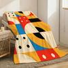 Bauhaus Throw Lightweight 240g Flannel Blanket Soft Skin-friendly for Summer Cooling