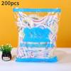 100/200 pezzi Accessorio da Cucina Pellicola Trasparente Colorata Coperchio Usa e Getta per Alimenti Sacchetti di Plastica Grado Alimentare per Conservare Freschezza Frutta Casa