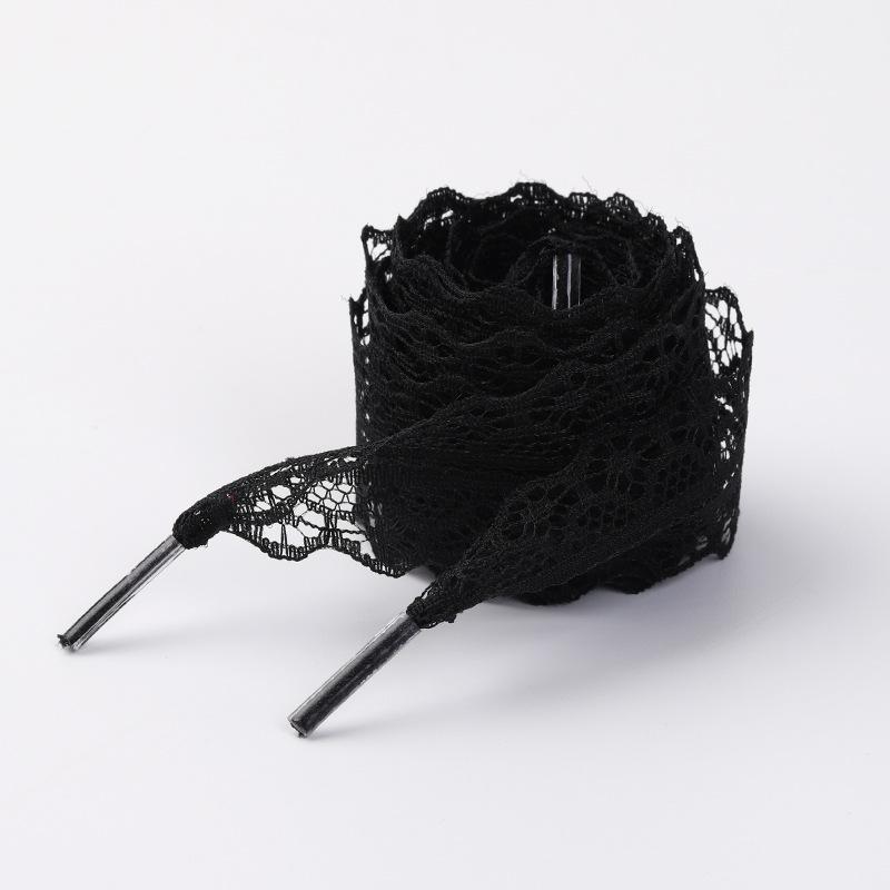 

1 пара мягких шелковых кружевных шнурков, красочные плоские шнурки для обуви DIY, балетный стиль для кроссовок Элегантная отделка 120cm